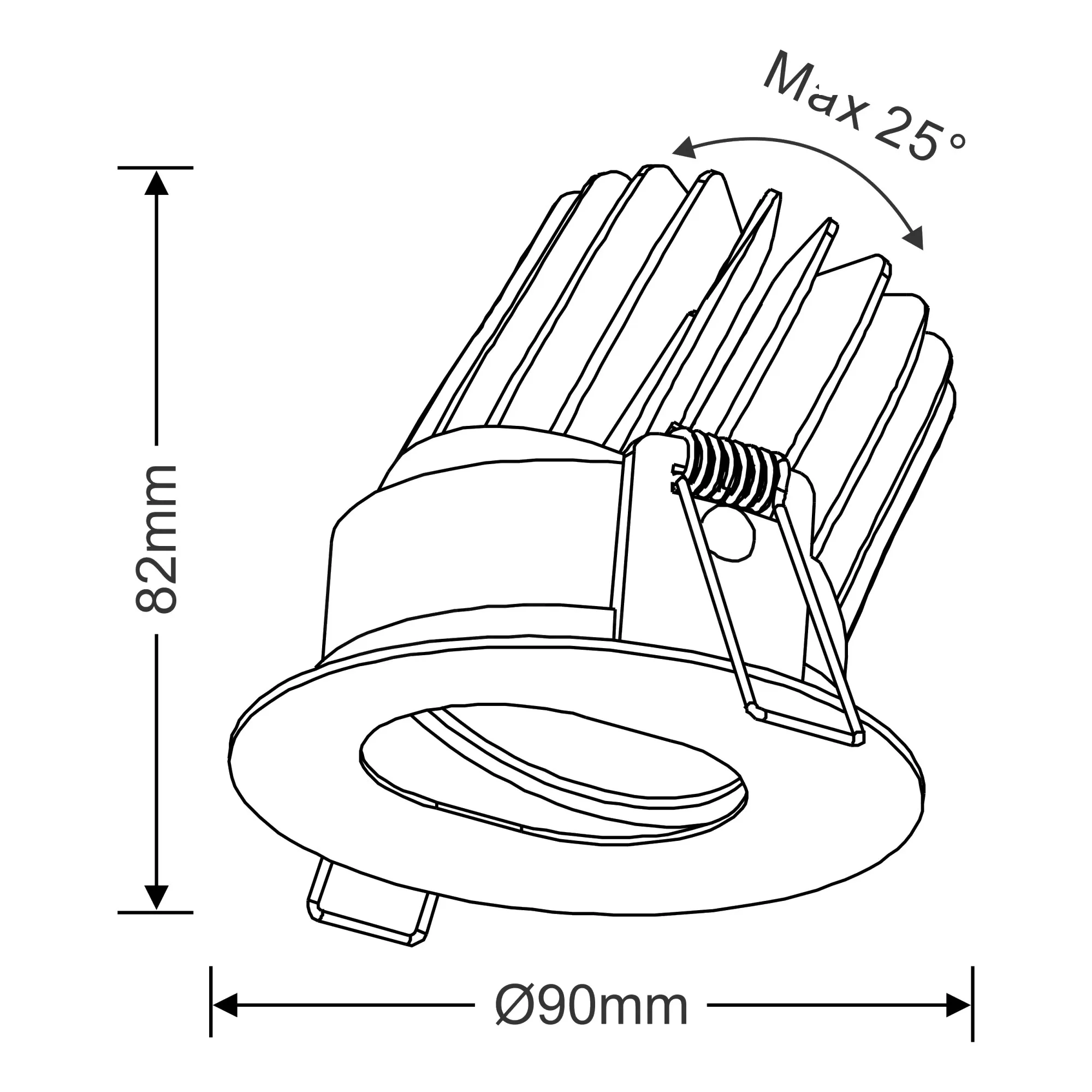 Buro 15 Recessed Ceiling Luminaires Dlux Round Recess Ceiling